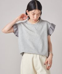 SHIPS WOMEN/《予約》SHIPS NINE CASE:〈手洗い可能〉ミニ 裏毛 フリル カットソー/508319587