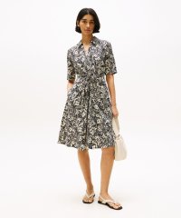 TOMMY HILFIGER/トミー ヒルフィガー TOMMY HILFIGER リネンビスコースノットショートスリーブワンピース/508319594