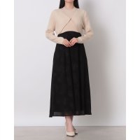 12Twelve Agenda/トゥエルブアジェンダ 12Twelve Agenda 花柄ドッキングニットワンピース×ニットワンピース/508319646