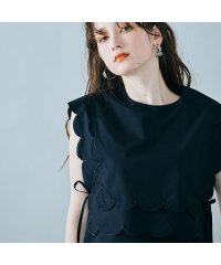 Audie a Muses/スカラップ刺繍ダブルカラーブラウス/508319731
