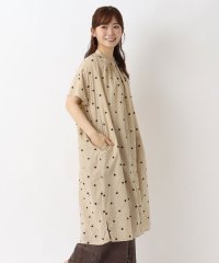 one'sterrace/ドット刺繍 ギャザー入りワンピース/508319755