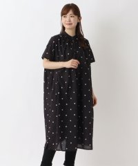 one'sterrace/ドット刺繍 ギャザー入りワンピース/508319755