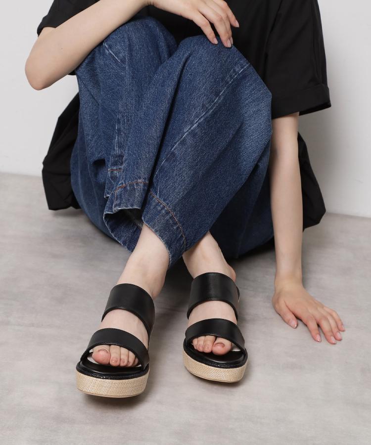 サンダル(ブラック・黒色)のファッション通販 - d fashion