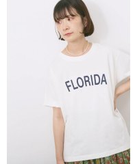 Samansa Mos2 blue/ロゴプリントTシャツ/508319774