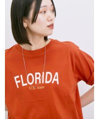 Samansa Mos2 blue/ロゴプリントTシャツ/508319774