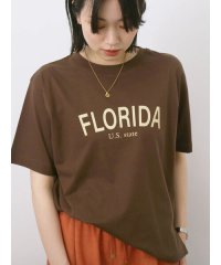 Samansa Mos2 blue/ロゴプリントTシャツ/508319774