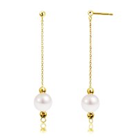 Sears/シアーズ Sears ピアス レディース 18金 K18 ゴールド パール アコヤ真珠 7.0～8.0mm 揺れる/508320080