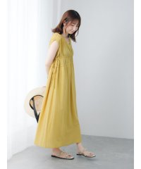 Te chichi TERRASSE/リネン混Vネックギャザーワンピース/508320096