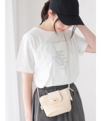 Te chichi TERRASSE/箔ロゴプリントTシャツ/508320098