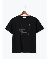 Te chichi TERRASSE/箔ロゴプリントTシャツ/508320098