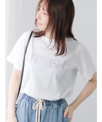 Te chichi TERRASSE/ラインストーン×刺繍Tシャツ/508320099