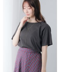 Te chichi TERRASSE/ピグメント加工ボートネックTシャツ/508320100
