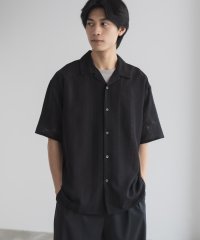MAC HOUSE/マックハウス Mac－House カラミ織りストライプ オープンカラーシャツ/508320213