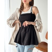 Classical Elf/クラシカルエルフ Classical Elf 気になるライン、フワッと隠してオトナ可愛さ大爆発！前後2wayバルーンキャミソール/508320224