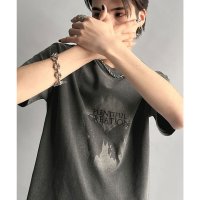 Classical Elf/クラシカルエルフ Classical Elf 「短丈でAライン。」タイトフィットピグメント加工プリントTシャツ/508320229