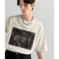 Classical Elf/クラシカルエルフ Classical Elf 「一目惚れ。」ピグメント加工ダブルレイヤーデザインプリントTシャツ/508320230