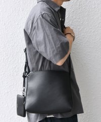 SHIPS any MEN/SHIPS any: スプリット レザー ミディアム ショルダーバッグ (カードケース付き)◆/508320301