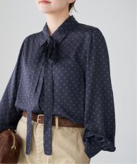 IENA/《WEB限定/追加2予約》サテンドットタイ付ブラウス/508320321