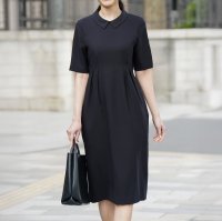 VIRINA/ヴィリーナ VIRINA 【UVカット・接触冷感・吸水速乾・撥水加工・洗える】襟取り外し可能/クールウエストタックワンピース/508320342