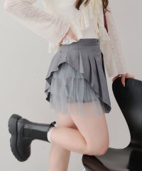 NICE CLAUP/OLIVE des OLIVE OUTLET/【AP】チュール使いプリーツミニSK/508320733