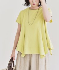 quaranciel/《予約》quaranciel:〈手洗い可能〉ハンカチーフヘム フレア クルーネック TEE/508320761