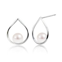 Sears/シアーズ Sears ピアス レディース 18金 K18 ゴールド パール アコヤ真珠 5.0～5.5mm しずく ドロップ/508320874