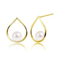 Sears/シアーズ Sears ピアス レディース 18金 K18 ゴールド パール アコヤ真珠 5.0～5.5mm しずく ドロップ/508320874