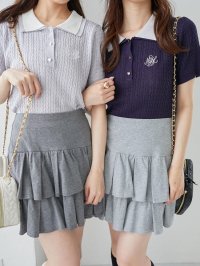 MAJESTIC LEGON/マジェスティックレゴン MAJESTIC LEGON バイカラーダブル襟ニット/508304597