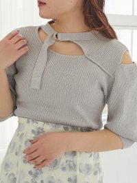 MAJESTIC LEGON/MAJESTIC LEGON シャイニーオープンデザインニット/508304789