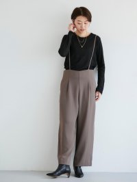 le.coeur blanc/le.coeur blanc ハイウエストキャミサロペット/508304813
