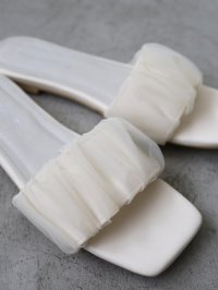 le.coeur blanc/ルクールブラン le.coeur blanc ギャザーフラットサンダル/508304858