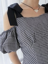 MAJESTIC LEGON/マジェスティックレゴン MAJESTIC LEGON 2wayバイカラーリボンワンピース/508304902