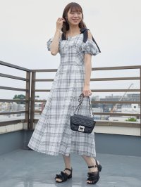 MAJESTIC LEGON/マジェスティックレゴン MAJESTIC LEGON 2wayバイカラーリボンワンピース/508304902