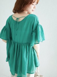 le.coeur blanc/ルクールブラン le.coeur blanc バックリボンガーゼブラウス/508304956