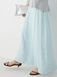le.coeur blanc/ルクールブラン le.coeur blanc ミニフラワープリントギャザースカート/508305414
