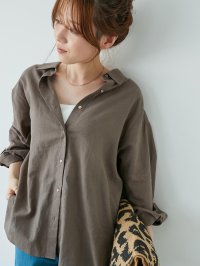 le.coeur blanc/ルクールブラン le.coeur blanc コットン麻オーバーシャツ/508305610