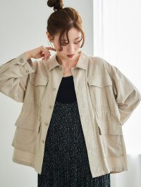 le.coeur blanc/ルクールブラン le.coeur blanc ミリタリーハーフジャケット/508305611