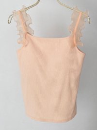 MAJESTIC LEGON/マジェスティックレゴン MAJESTIC LEGON カップ付きフリルトリムキャミソール/508306288
