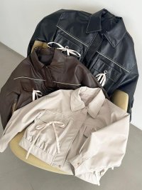 MAJESTIC LEGON/マジェスティックレゴン MAJESTIC LEGON 2wayリボンバイカラーブルゾン/508306299