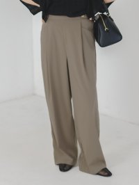 le.coeur blanc/ルクールブラン le.coeur blanc RNストレッチセミワイドタックパンツ/508306634