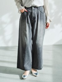 le.coeur blanc/ルクールブラン le.coeur blanc タックワイドデニムパンツ/508307517