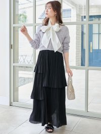 MAJESTIC LEGON/マジェスティックレゴン MAJESTIC LEGON プリーツティアードスカート/508307696