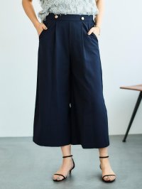 le.coeur blanc/ルクールブラン le.coeur blanc リネンライクワイドクロップドパンツ/508307723
