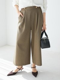 le.coeur blanc/ルクールブラン le.coeur blanc リネンライクワイドクロップドパンツ/508307723