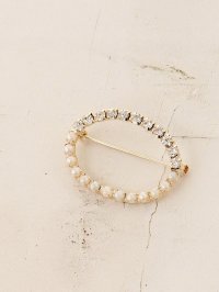 le.coeur blanc/le.coeur blanc パール×ビジュオーバルブローチ/508307848