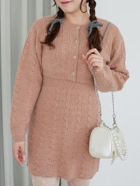 MAJESTIC LEGON/マジェスティックレゴン MAJESTIC LEGON ケーブルショートカーデセットワンピ/508307890