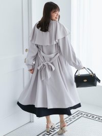 MAJESTIC LEGON/マジェスティックレゴン MAJESTIC LEGON ドレープフリルトレンチコート/508308275