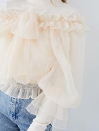 MAJESTIC LEGON/マジェスティックレゴン MAJESTIC LEGON インナー付きビッグリボンブラウス/508308881