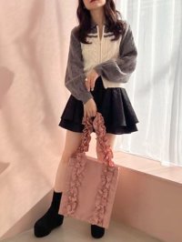 MAJESTIC LEGON/マジェスティックレゴン MAJESTIC LEGON ボリュームフリルハンドルトート/508309098