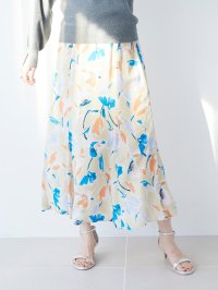 le.coeur blanc/ルクールブラン le.coeur blanc IPEKERフラワーフレアスカート/508309121